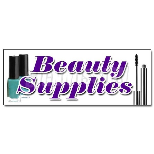 BEAUTY SUPPLIES DECAL sticker professional hair care wholesale public, D-36 Beauty Supplies
